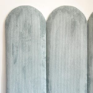 Corduroy Ribbed fabric panels | Bedroom wall headboard | Nursery wall panels | Kids Room Wall Upholstered Fence Panels | Custom Fabric