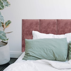 Soft Velvet Wall Panel | Rectangular Velvet Wall Headboard | COLORS | Simple Installation | Single Full Twin Queen King Bed Headboard
