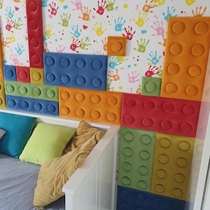 Soft  Velvet Wall panels | blocks wall panels | velvet 3D panels | large selection of colors and sizes | Wall Panel for Boy Girls |