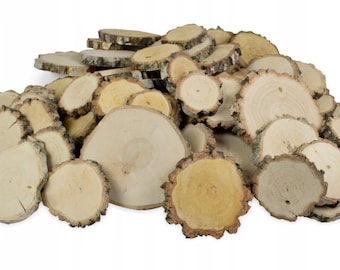 BIRCH WOOD SLICES diameter 8-20 cm, 1m2, sanded , Wood wall art, Birch discs, Wooden decoration for the wall, for the wall