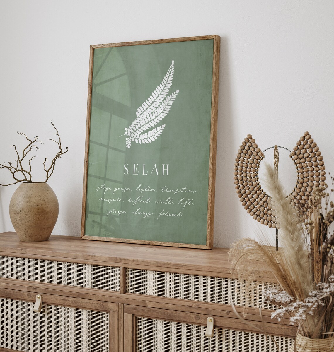 SELAH Poster Selah Definition Selah Blessing Poster Bible Etsy