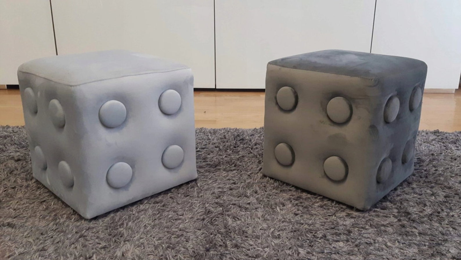 LEGO CUBE POUF 35cm X35cm Many Colors Legoshaped Pouffes Upholstered