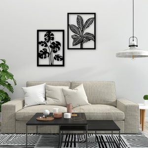 Botanical Monstera Deliciosa Laser Cut Wall Panels - Decorative Wall Art  | Unique Wall Decoration  Monstera Deliciosa Pattern Wall Art
