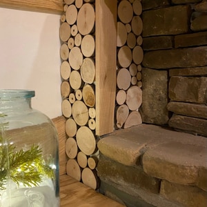 TRANCHES DE BOULEAU diamètre 6-12 cm, 1m2, poncés, art mural en bois, disques de bouleau, décoration en bois pour le mur, pour le mur