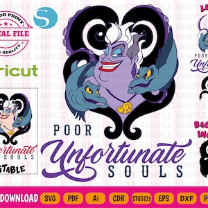 Ursula Svg - Ursula Clipart - Ursula png - Ursula Vector 9 file formats - Layered & Welded by colors - Digital File Instant Download