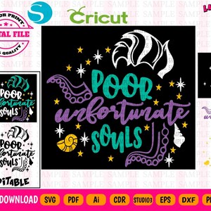 Ursula Svg - Ursula Poor unfortunate souls Version 3 - Ursula png - Ursula Vector 9 file formats - Digital File Instant Download - HQ