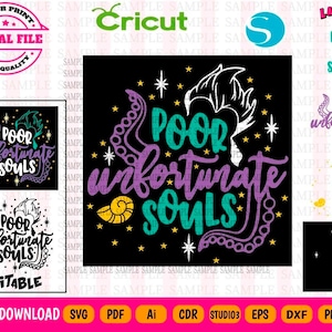 Ursula Svg - Ursula Poor unfortunate souls Version 2 - Ursula png - Ursula Vector 9 file formats - Digital File Instant Download - HQ