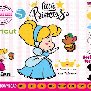 Little Princess Svg - Vector 9 file formats - Digital File Instant Download