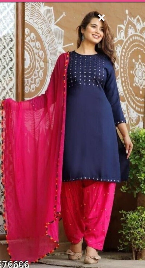 Kurta Sets & Suits | Kurti With Patiala Salwar Set (Women's) | Freeup