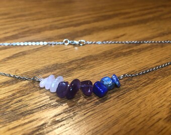 Custom astrology big three crystal necklace/choker