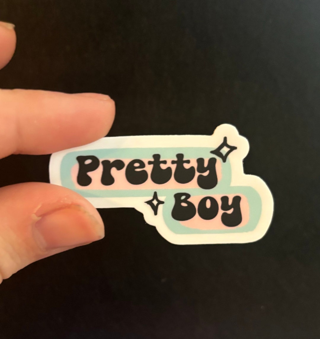 Pretty Man Stickers Pretty Boy Groovy Vinyl Sticker - Etsy