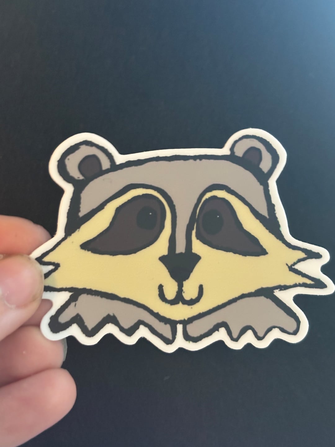 Little Raccoon Vinyl Sticker - Etsy
