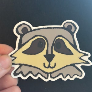 Little Raccoon Vinyl Sticker