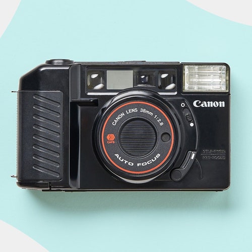 Vintage Canon Sure Shot Tele 80 35mm Point and Click Film Etsy