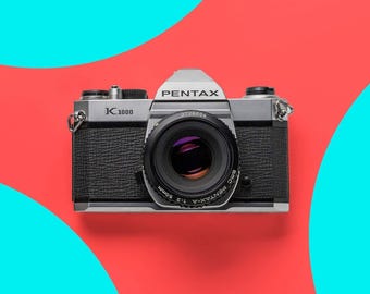 Pentax K1000 35 mm Filmkamera - Restaurierte Vintage Kamera