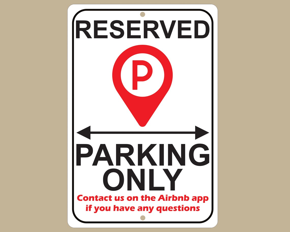 STR Reserved Parking Sign, Custom Metal Sign, Personalized Signs ...