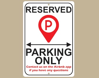 STR Guest Parking Welcome Sign, Custom Metal Sign, Personalized Signs ...