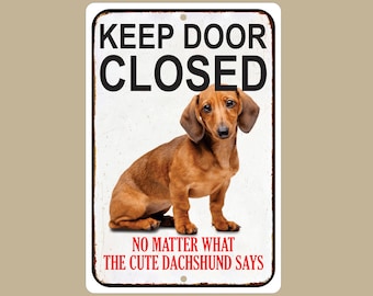 Customizable Dachshund Sign: Funny Dog Lover Novelty Decor