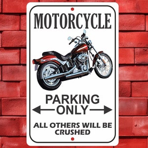 Harley Davidson Parking Only - Etsy