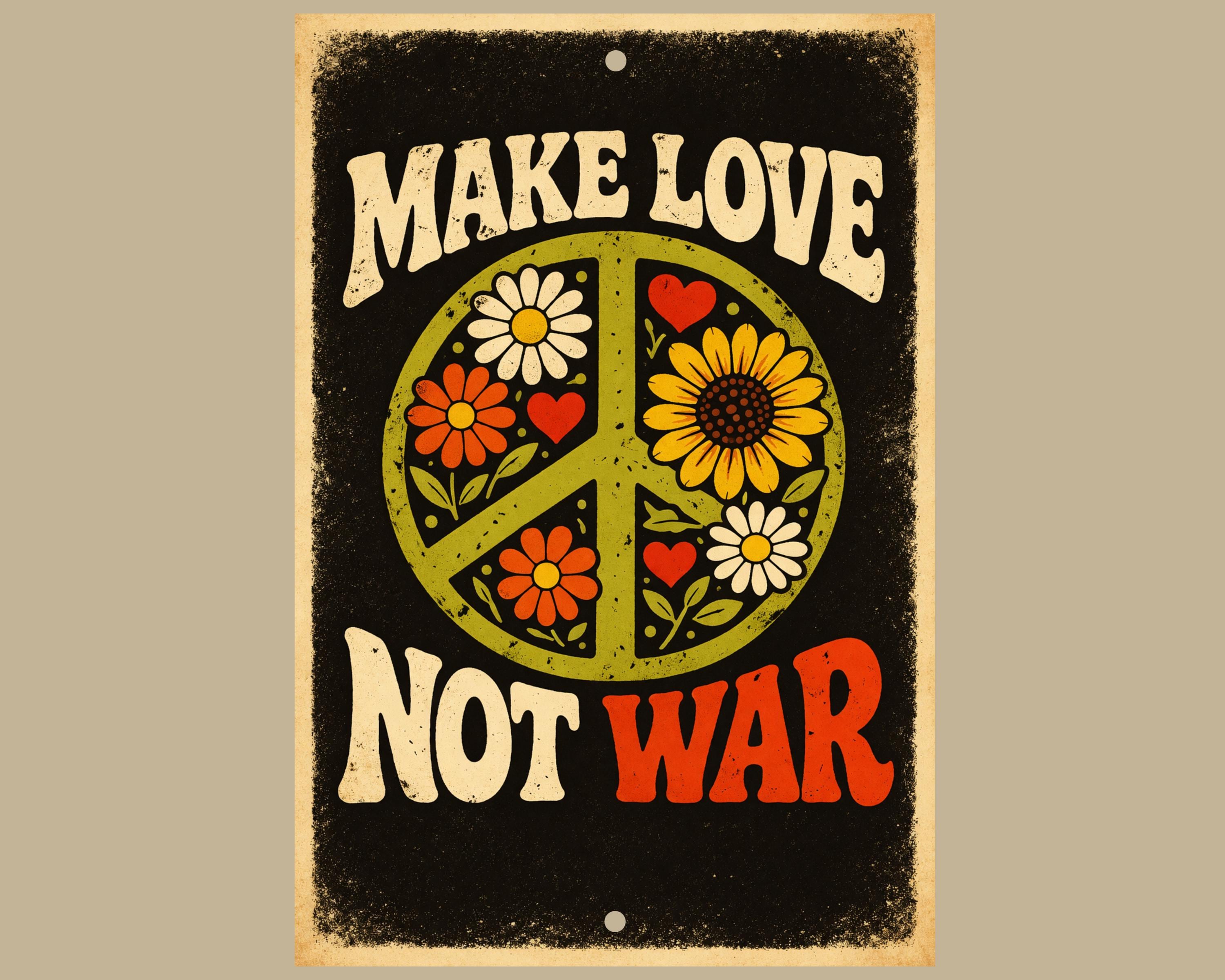 1960s Peace Poster - Etsy
