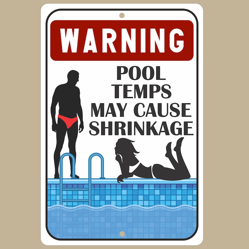 Funny Pool Signs - Etsy