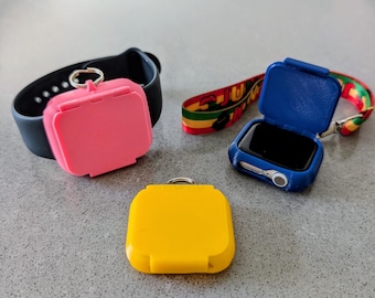 Funda para Apple Watch con tapa abatible y enganche para cordón - 40 mm, 41 mm, 44 mm, 45 mm
