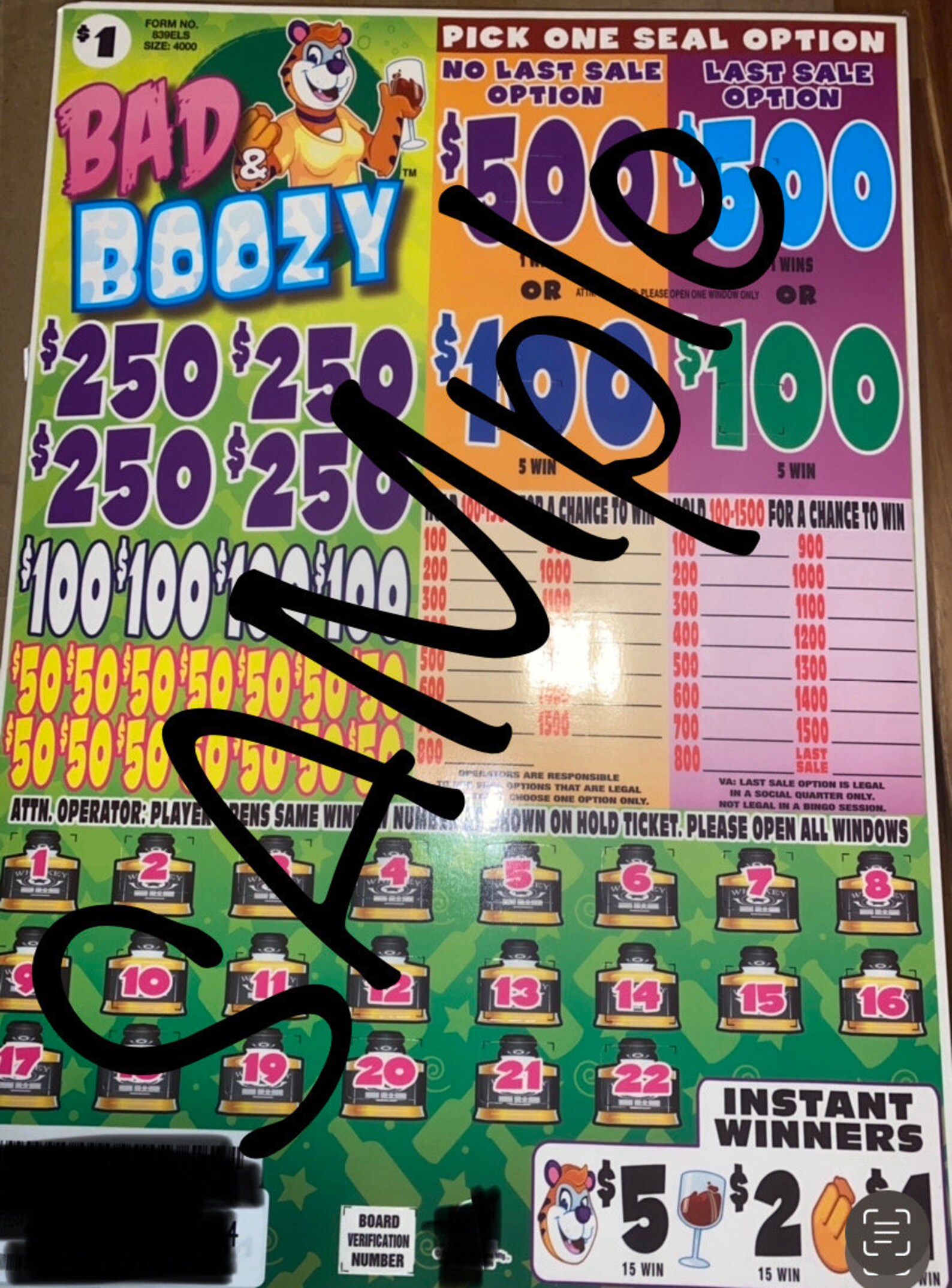 Cash Board Pull Tabs Etsy