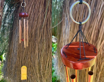 Copper and Jarrah Wind Chime 650mm