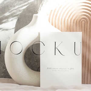 Boho Hochzeit 15x20 Karten Mockup Smart Objekt, Einfache Einladung Mockups, Minimalistisches Karten Mockup, Hochzeitseinladung Mockup, Stationäres Mockup