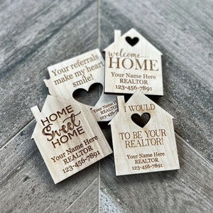 Referral Magnets for Realtor Popbys, Marketing Swag for Real Estate Agent, Refrigerator Magnet Popby for Realtors, Popby Gift For Realtors