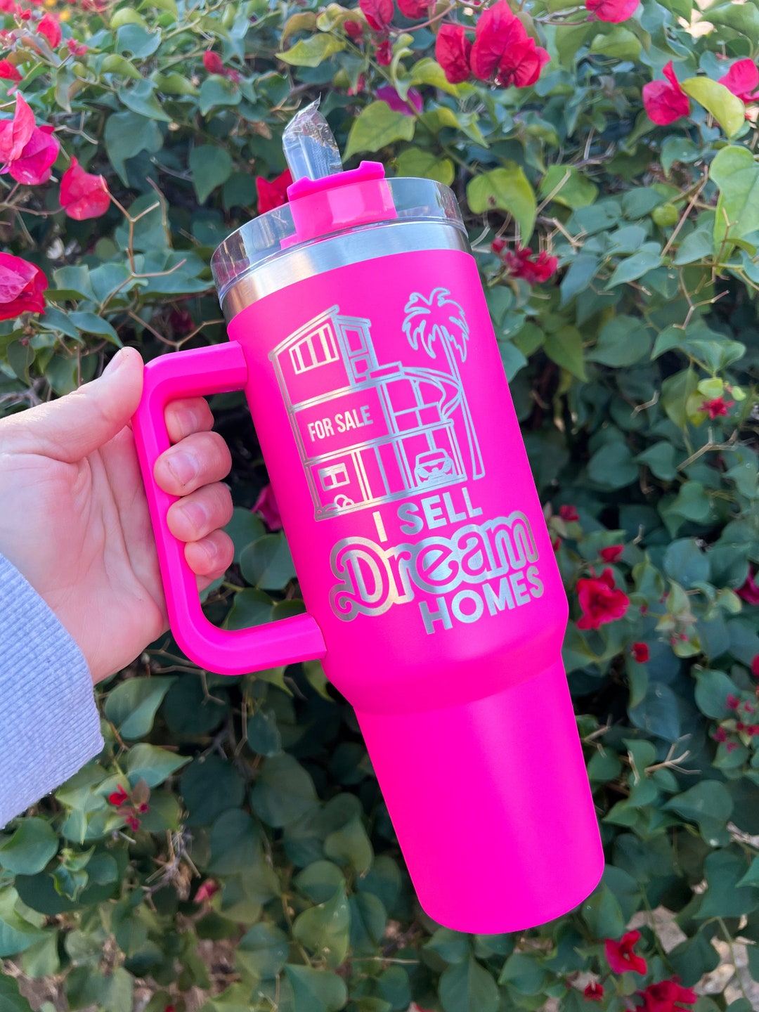 I Sell Dream Homes 40 Oz Tumbler With Handle, Realtor Tumbler, Tumbler