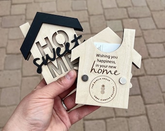 Home Sweet Home Gift Card Holder, Gift for New Homeowner, Gift for Newlywed, Realtor Closing Gift, New Home Gift, Gift Card Holder
