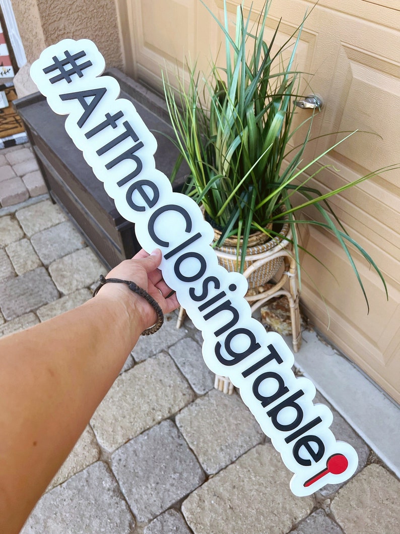 Custom Hashtag Photo Prop Real Estate Photo Prop and Sign - Etsy