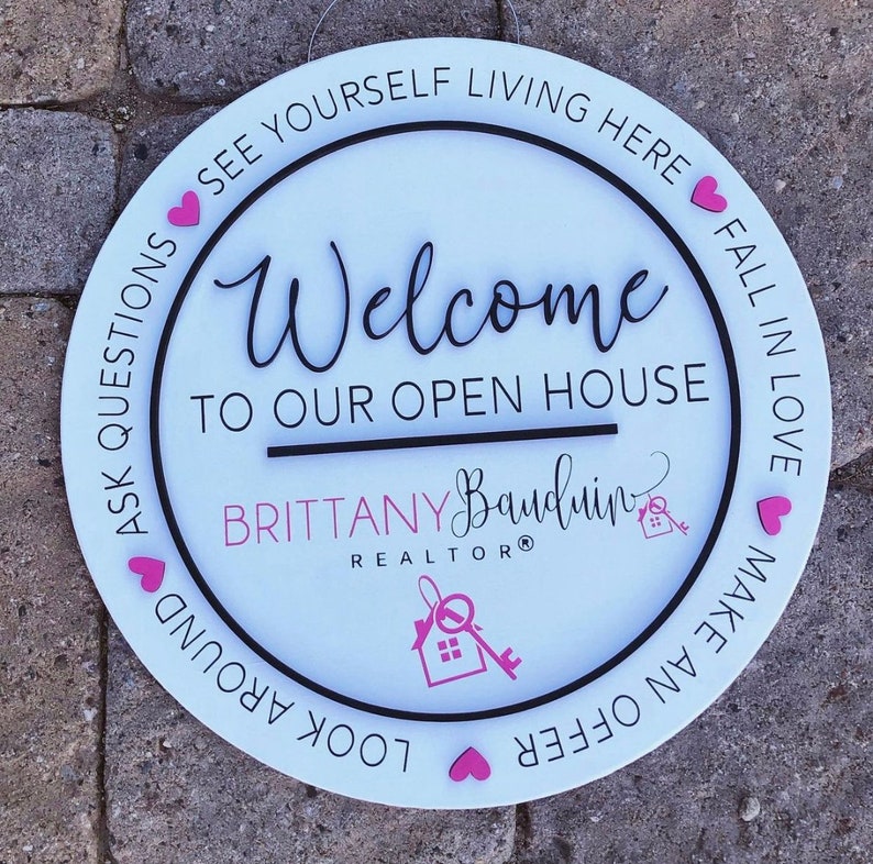 Realtor Open House Door Hanger Sign for Realtor Open House - Etsy