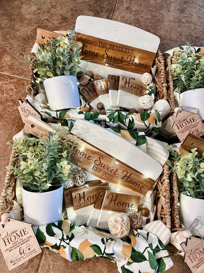 New Home Realtor Closing Gift Basket Gift Basket for New Home Etsy