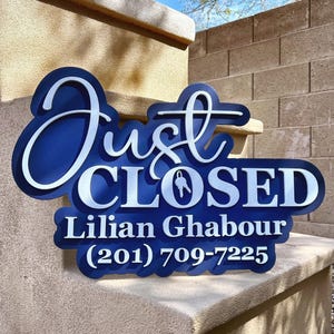 Just Closed Sign for Realtors, Closing Day Social Media Photo Prop, Realtor Key Sign, Sold by Key Sign We got the Keys Sign