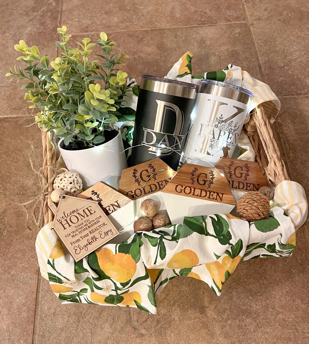 Housewarming Closing Gift Basket Gift Basket for New Home Etsy