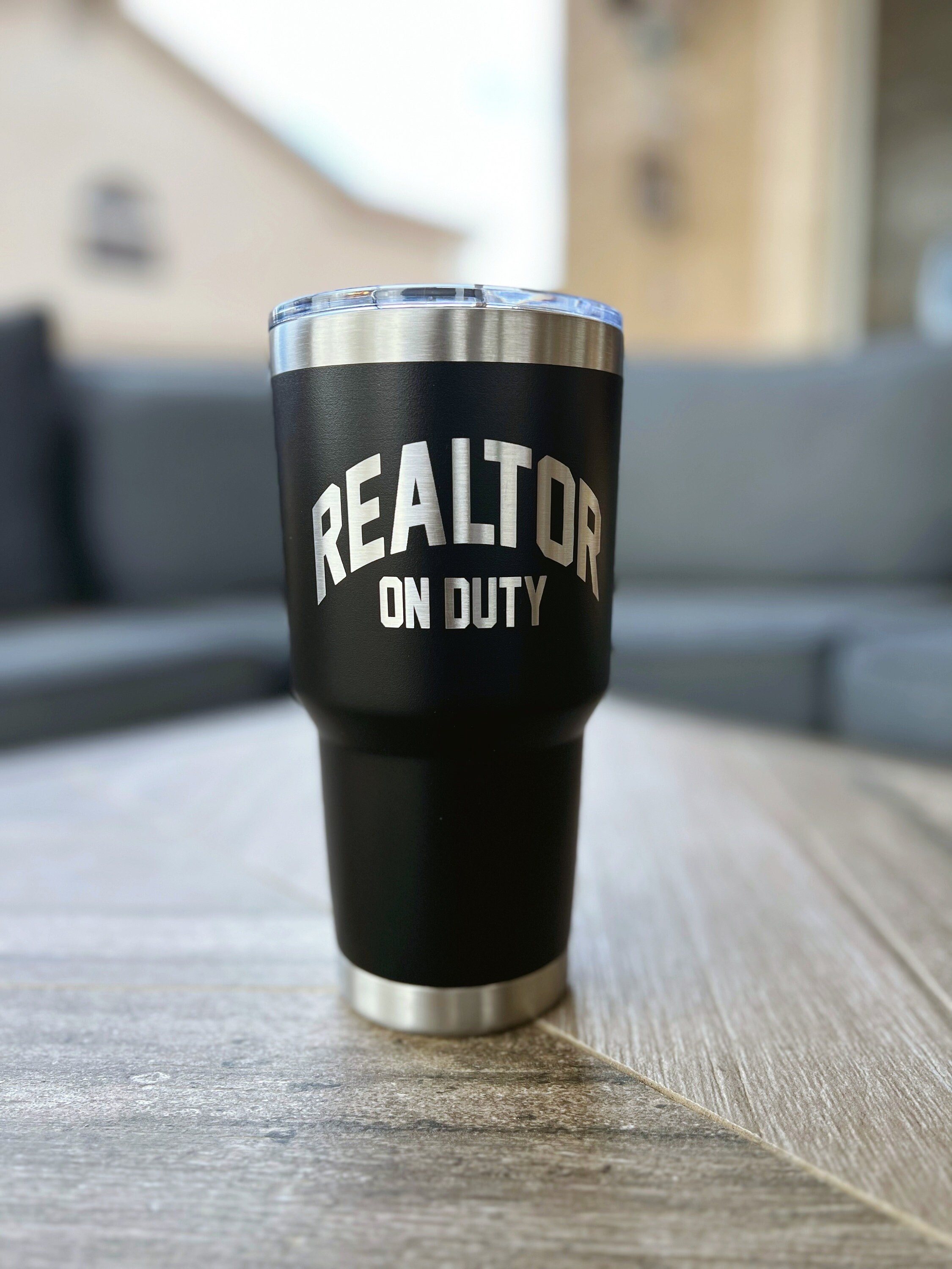 Large 30 Oz Engraved Tumbler Real Estate Tumbler Thank You Etsy