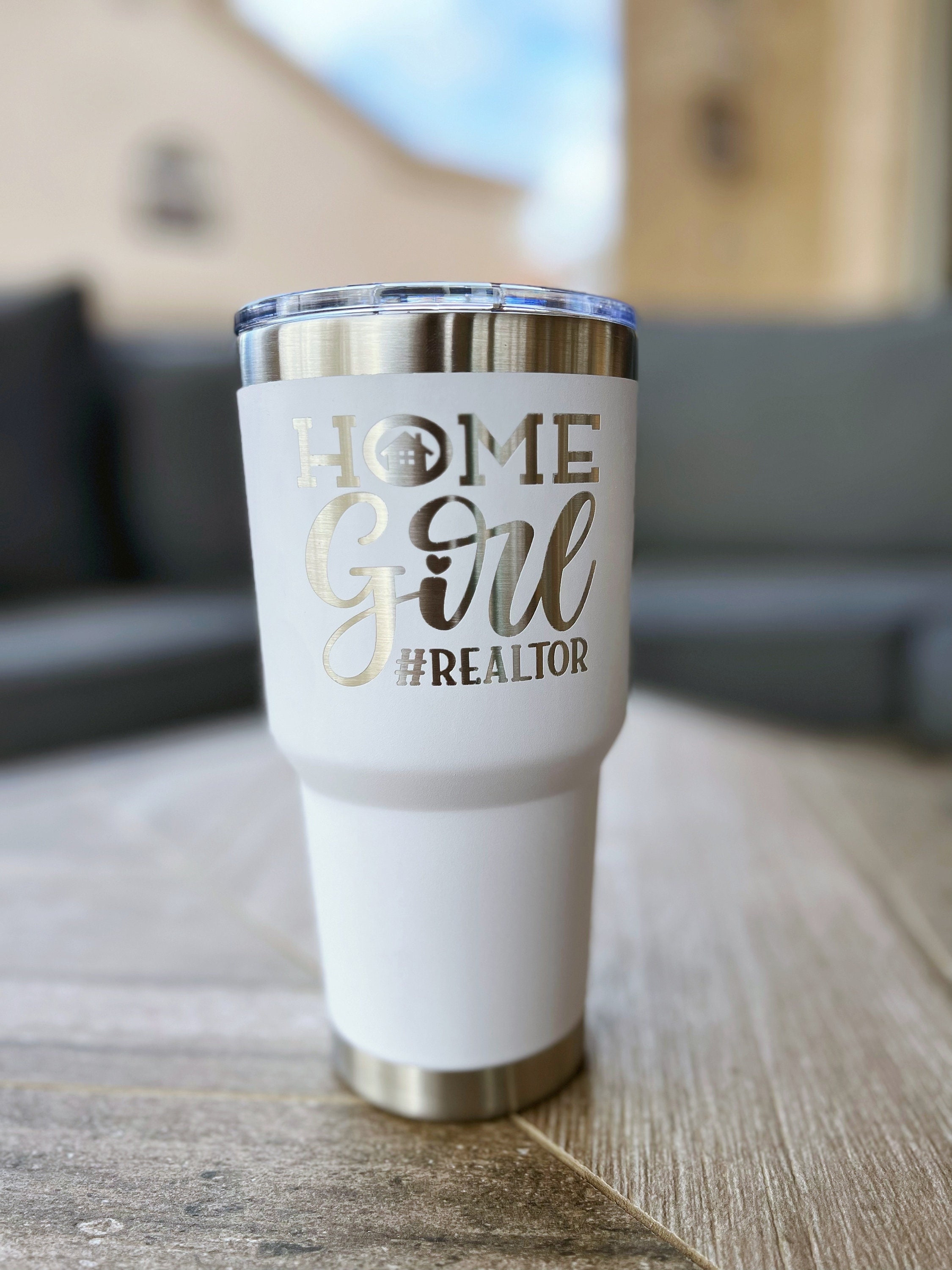 Large 30 Oz Engraved Tumbler Real Estate Tumbler Thank You Etsy