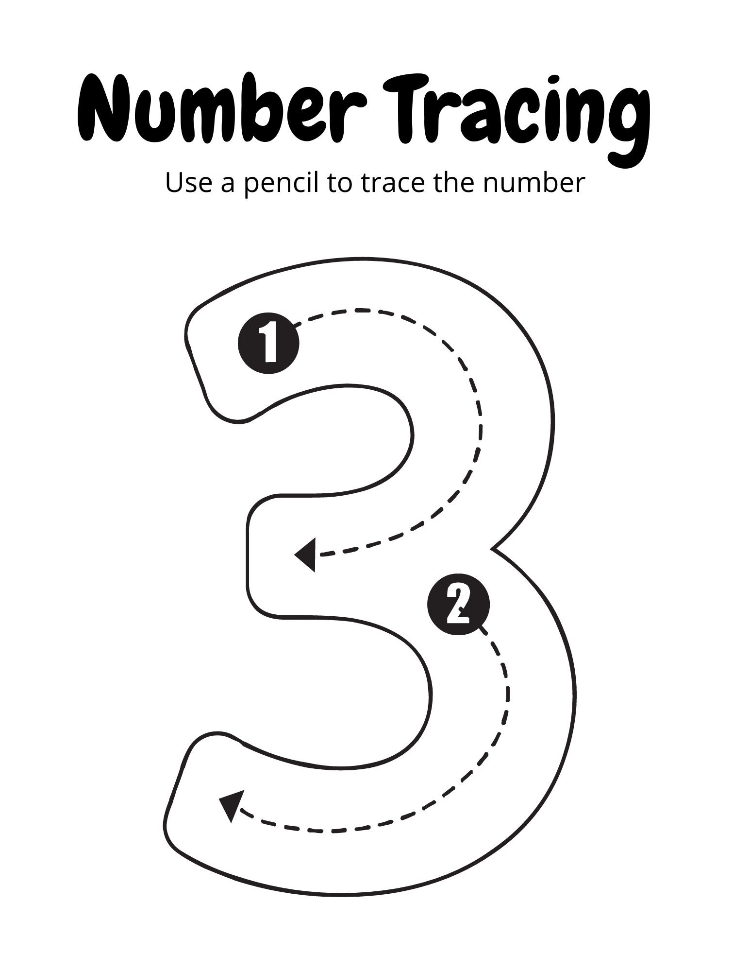Number Tracing 1 20 Pdf