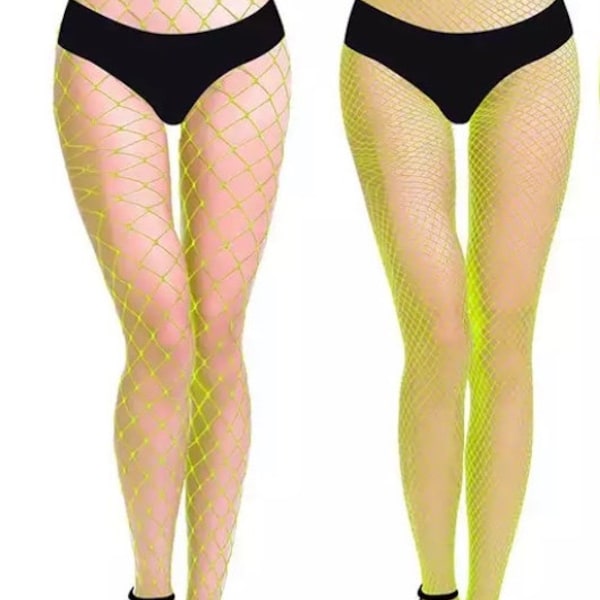 Hosiery Waist fishnet stockings solid bright colors exotic wear