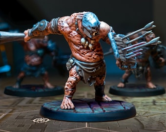 3 miniaturas de plástico, set de ogros en miniatura, alta calidad