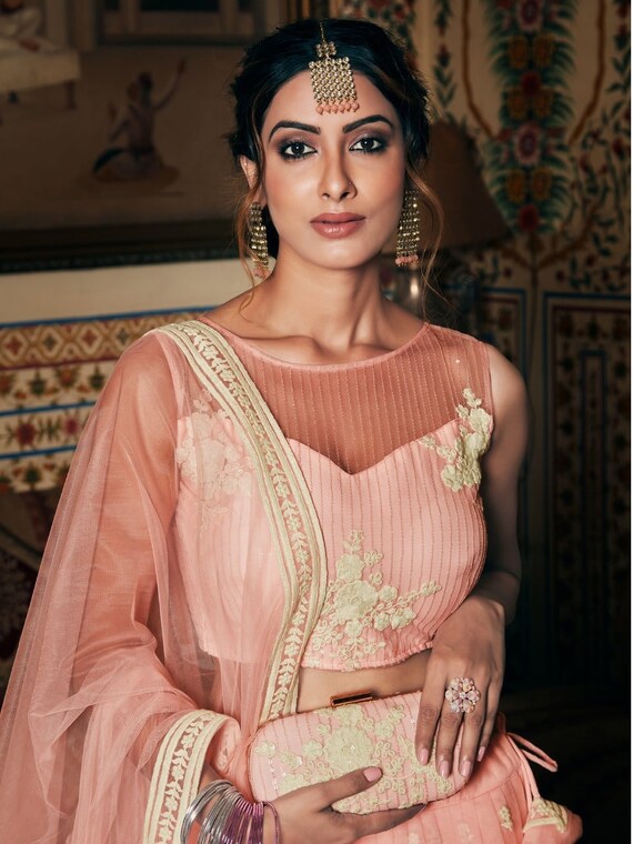 Jewellery for party wear lehenga clearance