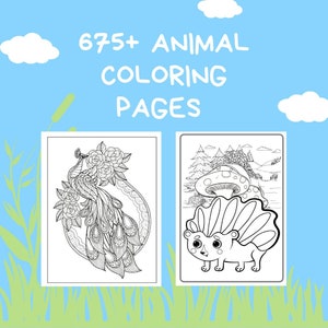 675+ Kids Coloring Pages | Animal Coloring Pages | Digital & Printable Pages | Fun for the Family!
