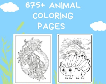 675+ Kids Coloring Pages | Animal Coloring Pages | Digital & Printable Pages | Fun for the Family!