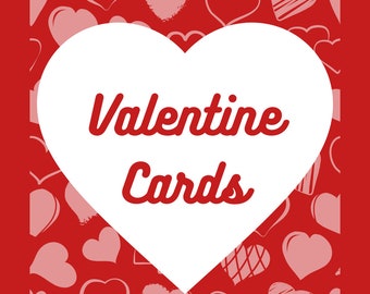 Valentine Cards / Love Cards - 3 Different Designs