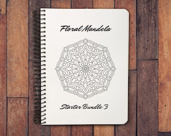 Coloriages floraux de Mandela - Starter Bundle Version 3