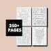 250+ Adult Motivational Quote Coloring Pages