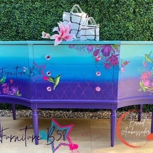 Fabulous Fuschia 2 - Rub on Transfer Furniture Decal