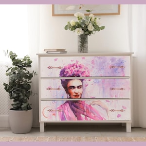 Frida in Pink Luxe Decoupage Paper